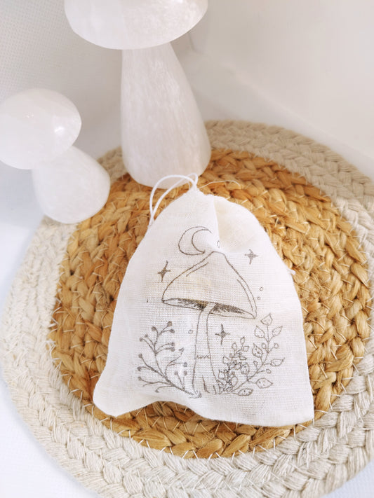 Pochon champignons magiques venus des étoiles