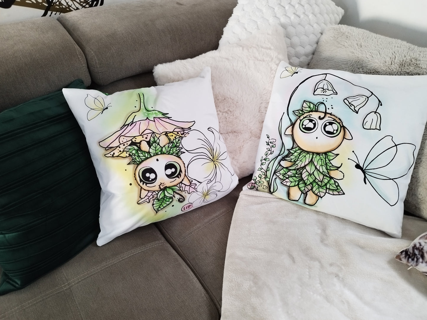 Housse coussin: Les Petits Gardiens de la nature #1