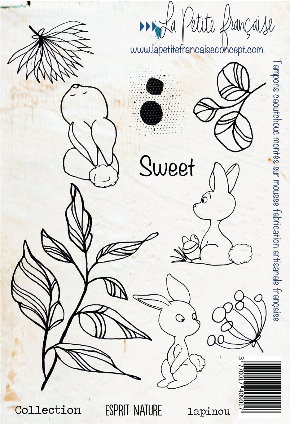 Tampon cling: Collection Esprit nature - Lapinou