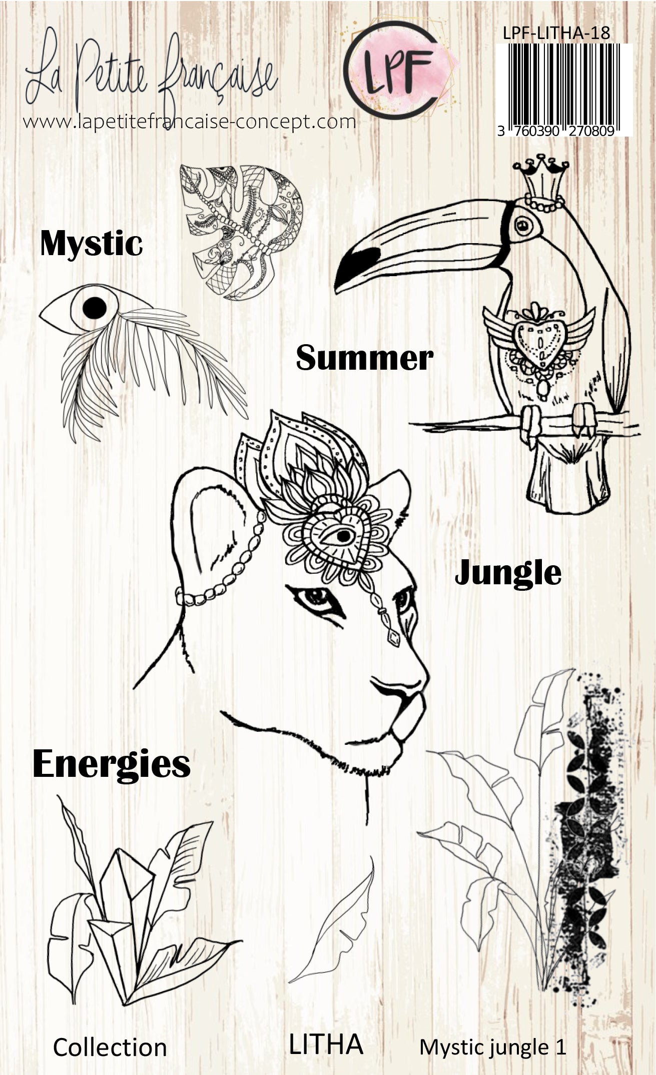 Tampon clear : Collection Litha - Mystic jungle 1