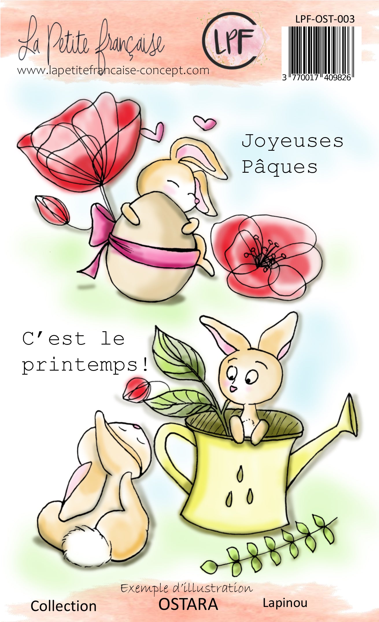 Tampon clear : Collection OSTARA-Lapinou