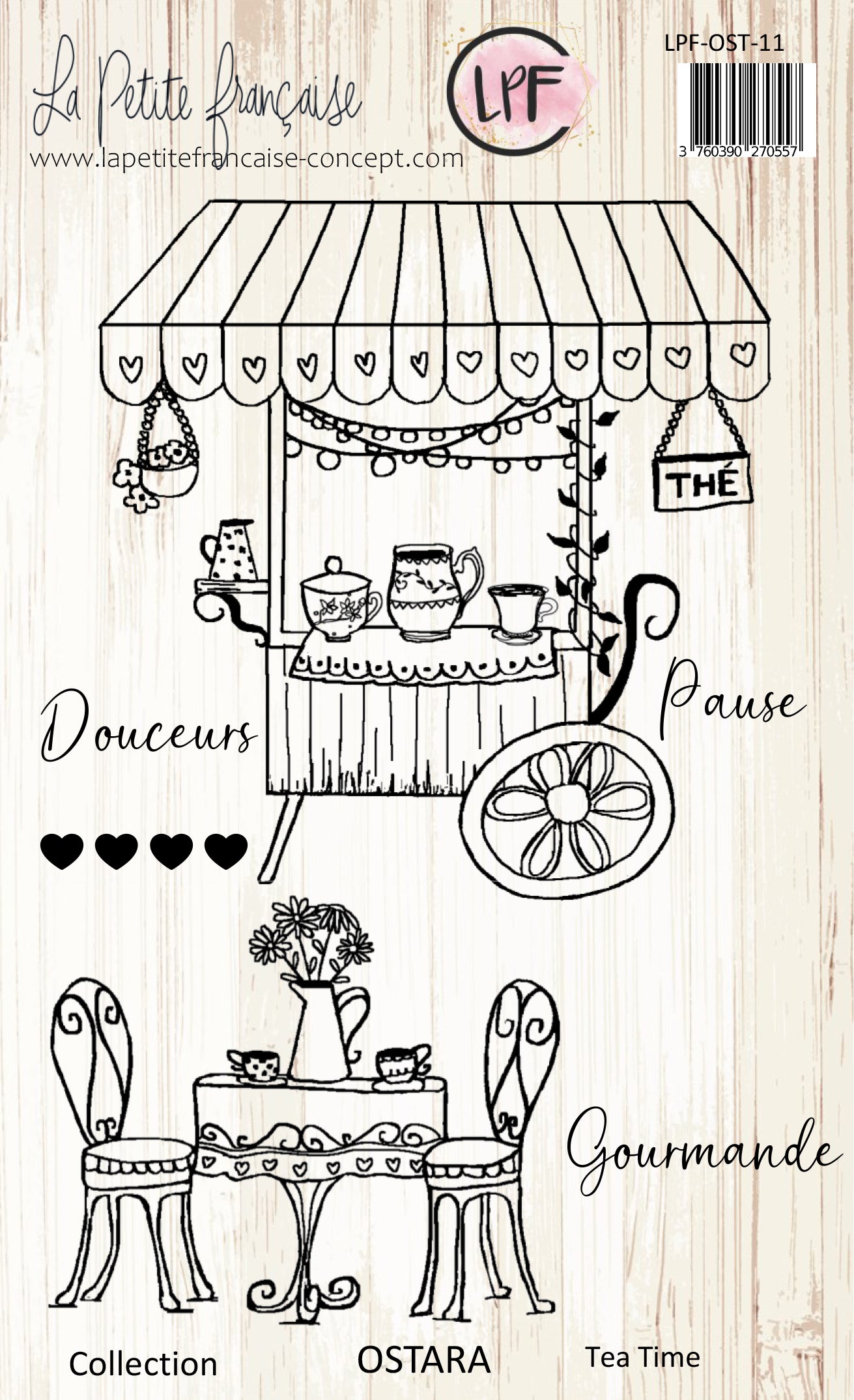 Tampons clear: Collection OSTARA - Tea time