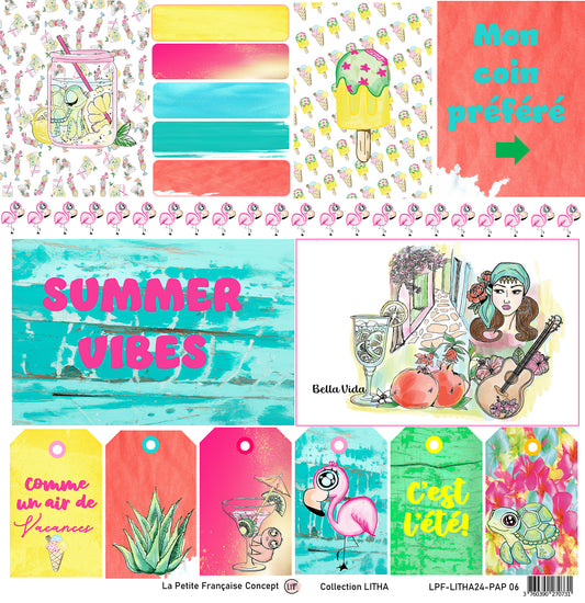 Papier 30,5x30,5cm : Collection LITHA - LITHA 6