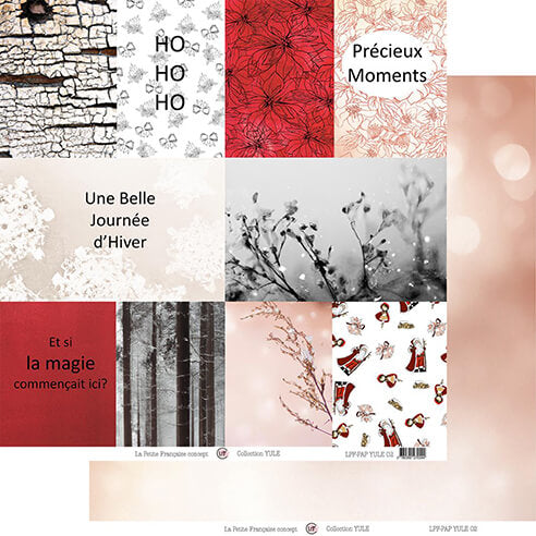 Pack de 6 Papiers imprimés - Collection Yule
