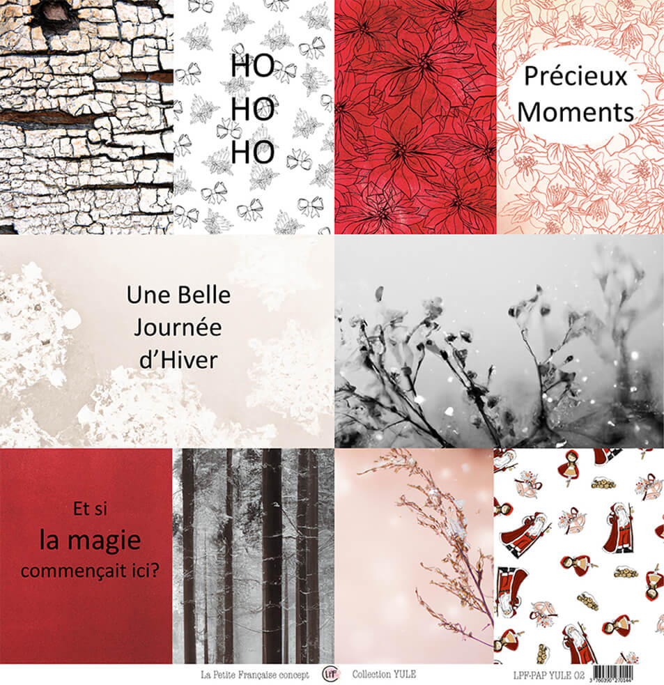 Papier 30,5x30,5cm : Collection Yule - Yule 2