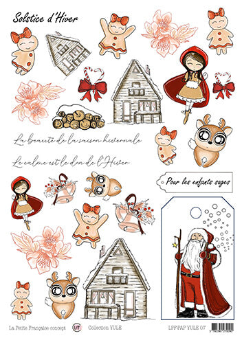 Pack de 6 Papiers imprimés - Collection Yule