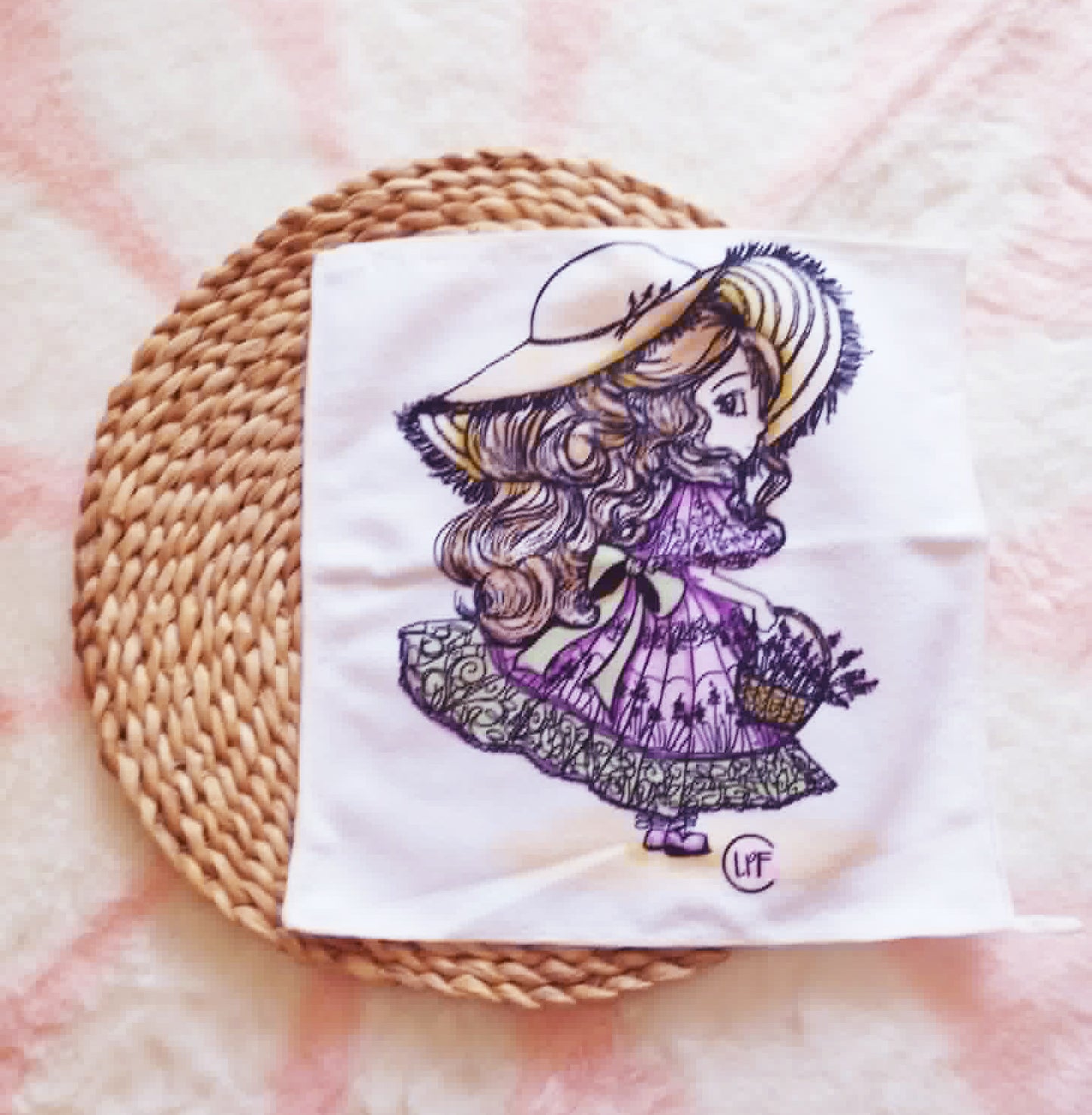 Petit essuie-main tout doux, textile illustré – vue détaillée