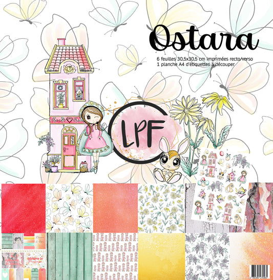 Pack de 6 Papiers imprimés - Collection OSTARA