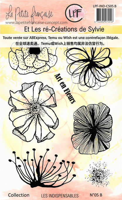 Planche de tampons clear A6 - Art en Fleurs