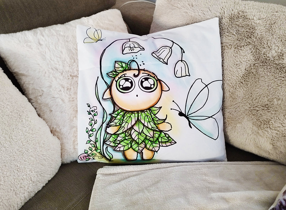 Housse coussin: Les Petits Gardiens de la nature #1