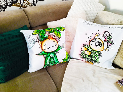 Housse coussin: Les Petits Gardiens de la nature #1