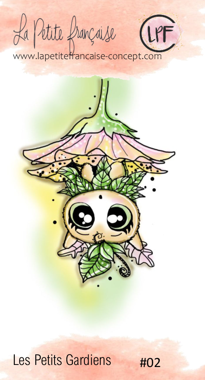 Tampon clear Petit Gardien #2 - Fleur Nature | Scrapbooking & Carterie
