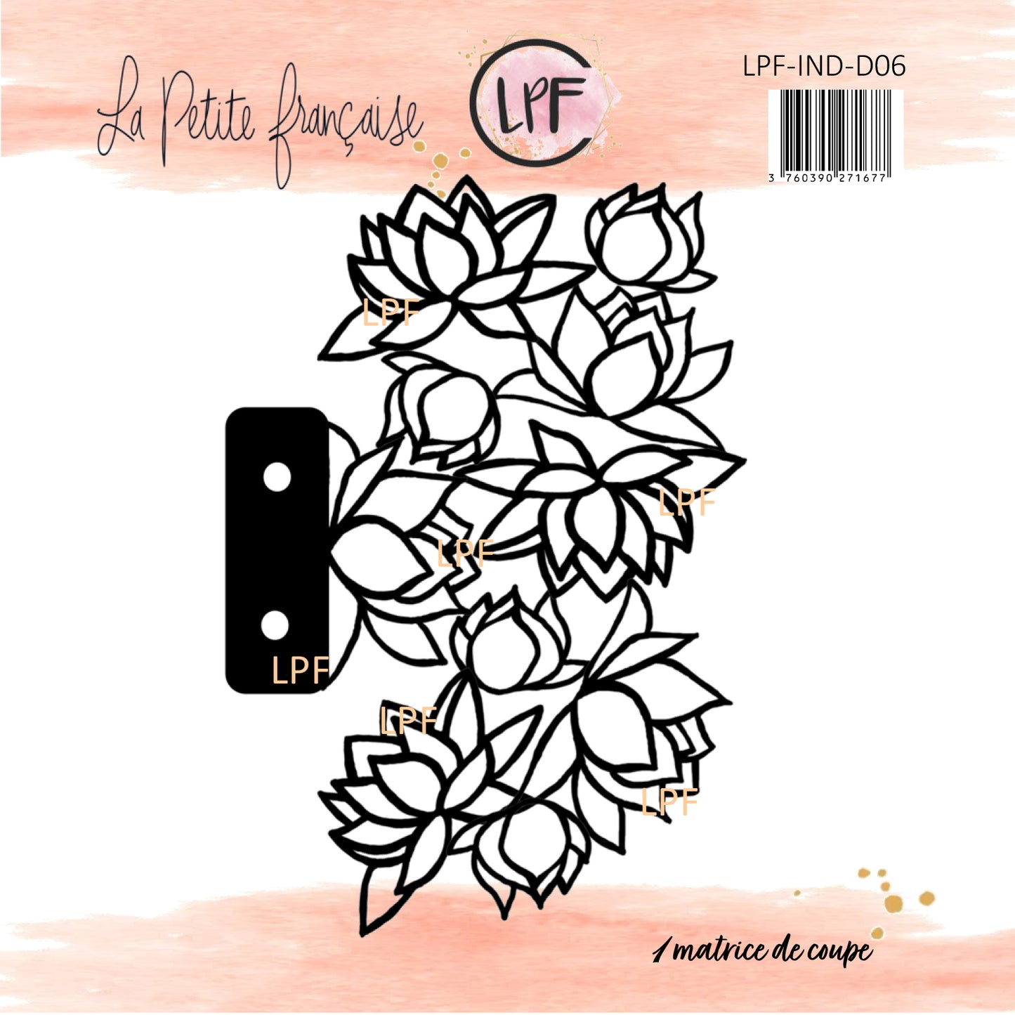 Die Mini Album Floral - Les Indispensables D06 | Matrice de Découpe LPF