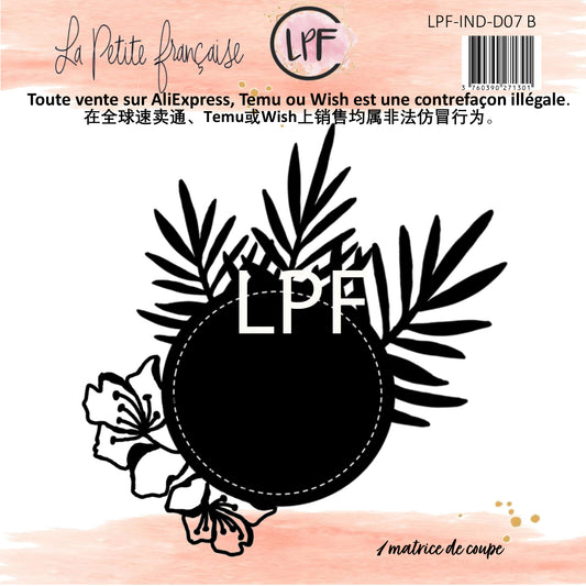 Die Rond Hibiscus - Les Indispensables D07B | Matrice de Découpe LPF