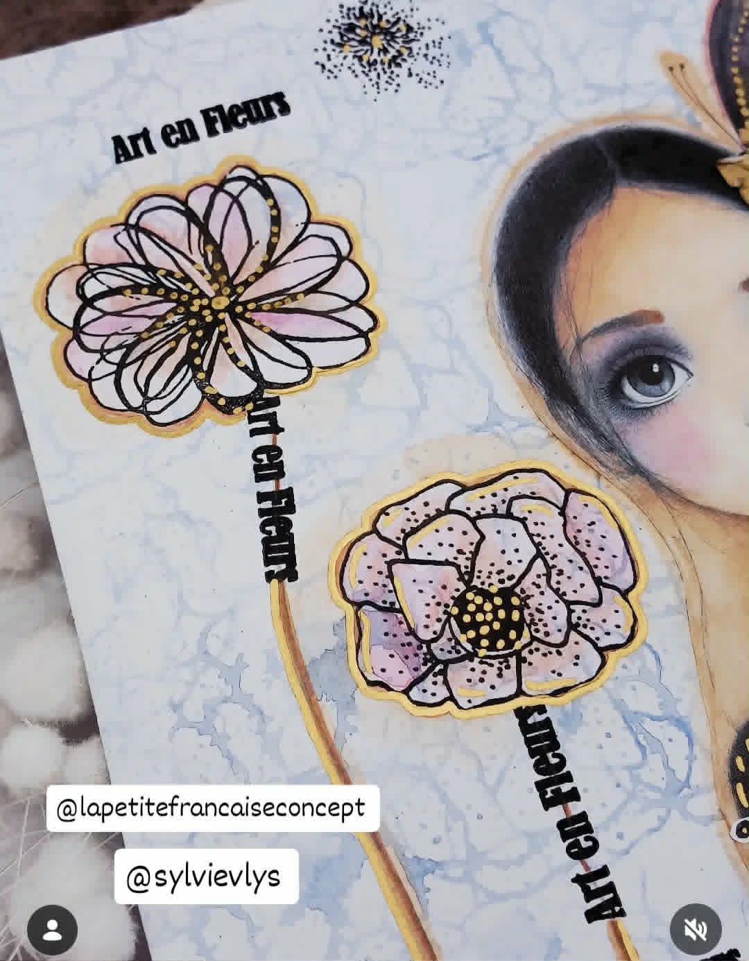Planche de tampons clear A6 - Art en Fleurs