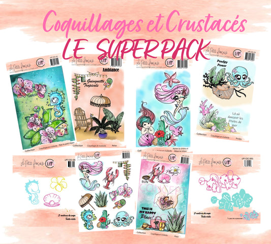 Pack collection Coquillages et crustacés 2